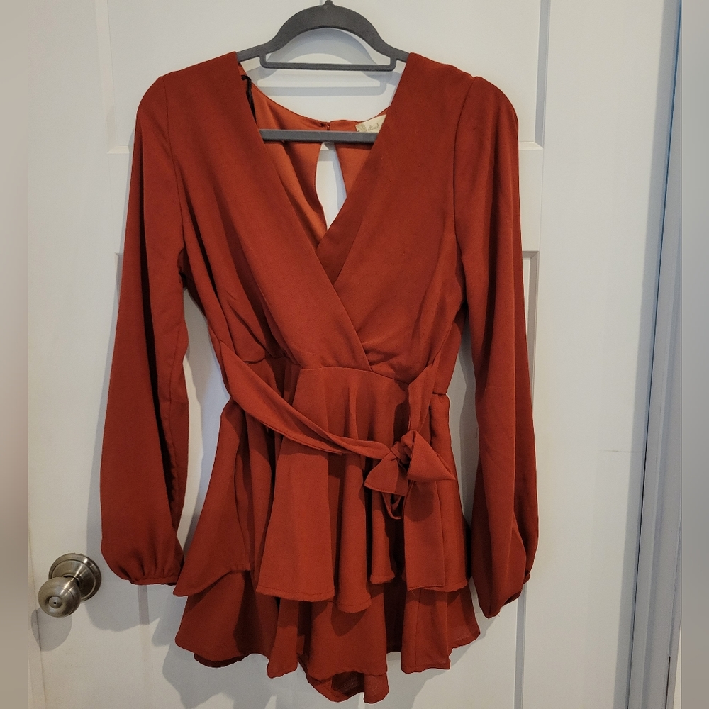 Altar'd State Romper Copper M